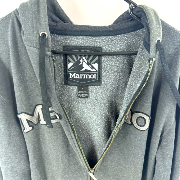 Marmot Full Zip Embroidery Jacket/ Hoodie with Marmot Patch - Picture 4 of 8